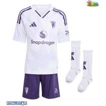 Manchester United Casemiro #18 Bortedraktsett Barn 2025-26 Kortermet (+ Korte bukser)